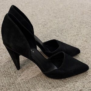 Trouve Black Suede Heels